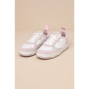 Lulus Mezereon Pink And White Sneakers - Size 39/9